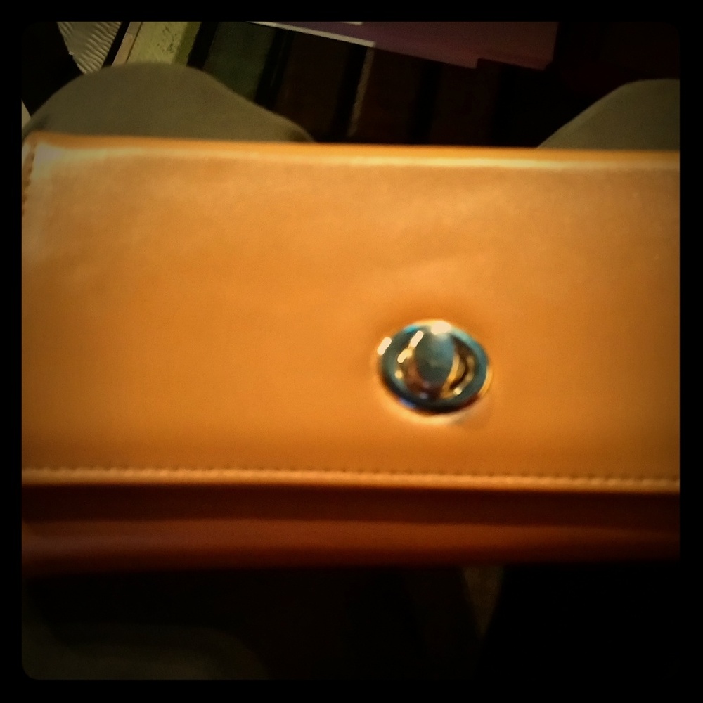 Large, Tan Coach Wallet